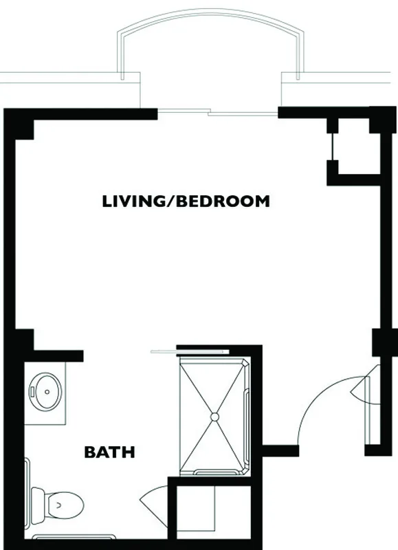 Derby Suite Studio MC Floor Plan