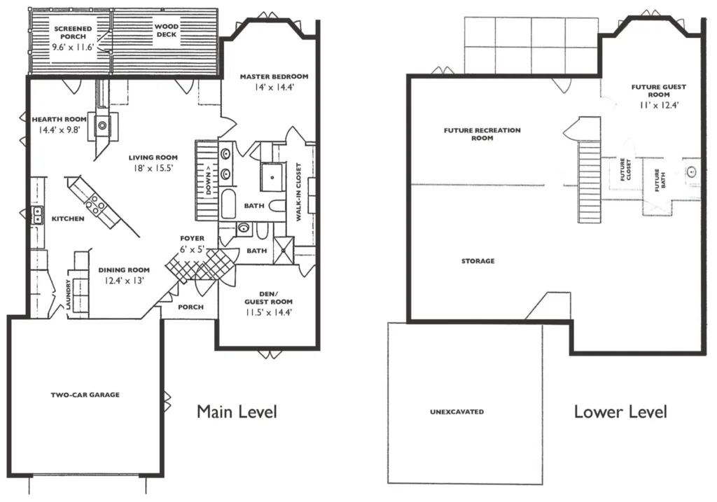 Baltimore villa floor plan
