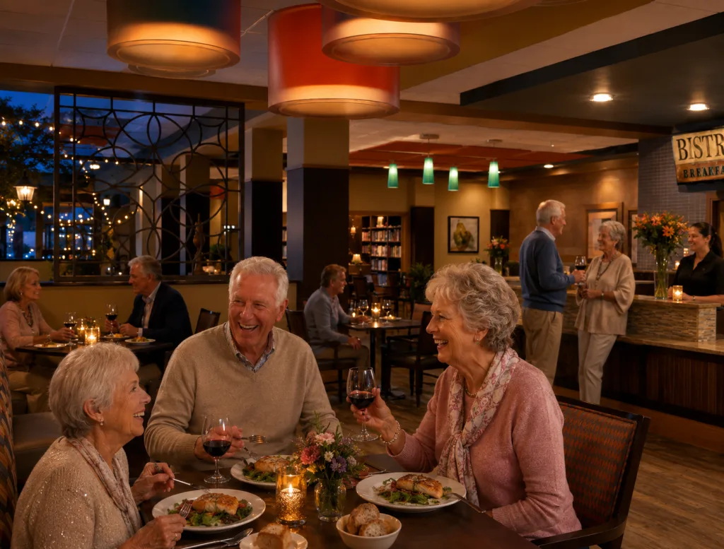 Seniors Dining at Bistro