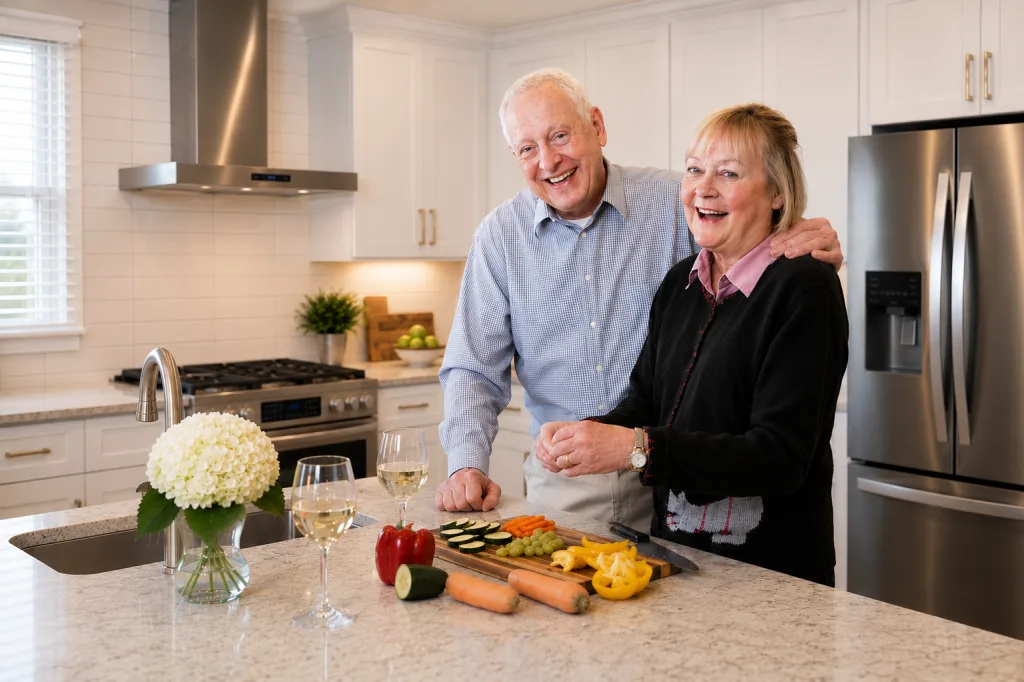 Senior Couple in Kitchen